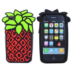 iPhone 4 4S 3D Pineapple Tree (Red)